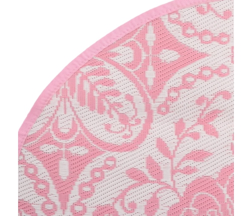 Alfombra de exterior ARAKIL rosa Ø160 cm PP