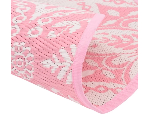 Alfombra de exterior ARAKIL rosa Ø160 cm PP