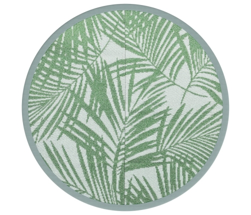 Alfombra de exterior ARAKIL verde Ø120 cm PP