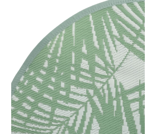 Alfombra de exterior ARAKIL verde Ø120 cm PP
