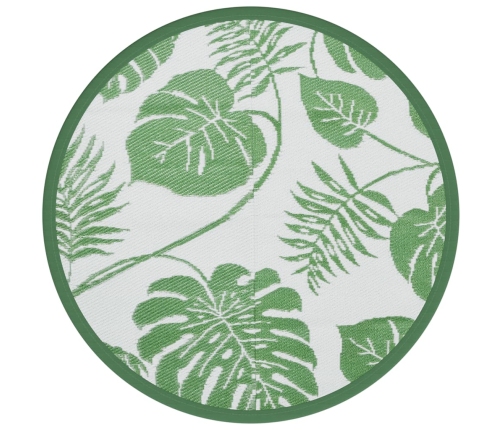 Alfombra exterior ARAKIL verde Ø200 cm PP