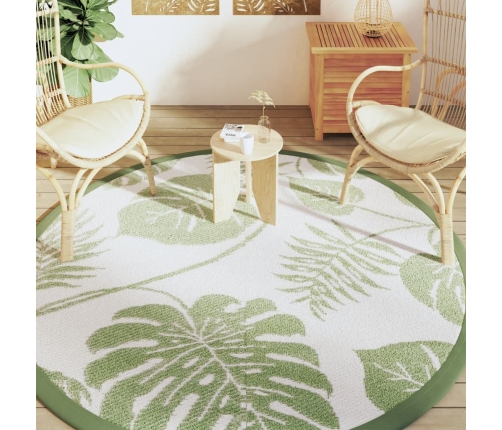 Alfombra exterior ARAKIL verde Ø200 cm PP