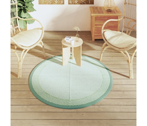 Alfombra de exterior ARAKIL verde Ø120 cm PP