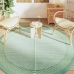 Alfombra exterior ARAKIL verde Ø200 cm PP