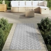 Alfombra de exterior PP ARAKIL gris 80x150 cm