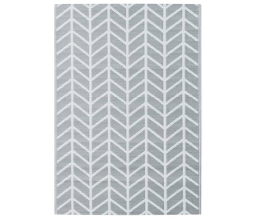 Alfombra de exterior PP gris 160x230 cm