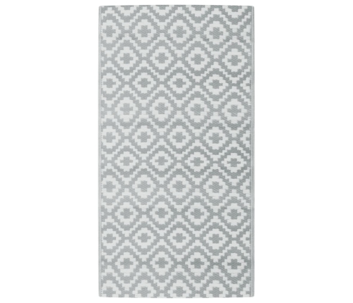 Alfombra de exterior PP ARAKIL gris 80x150 cm