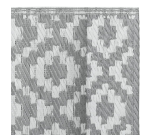 Alfombra de exterior PP ARAKIL gris 80x150 cm