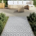 Alfombra de exterior PP ARAKIL gris 120x180 cm