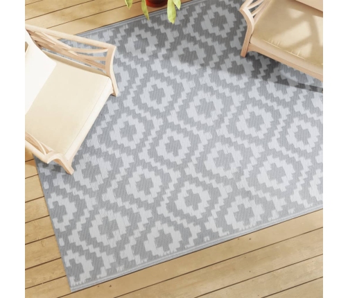 Alfombra exterior ARAKIL PP gris 160x230 cm