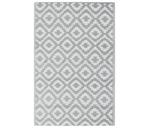 Alfombra de exterior PP ARAKIL gris 190x290 cm