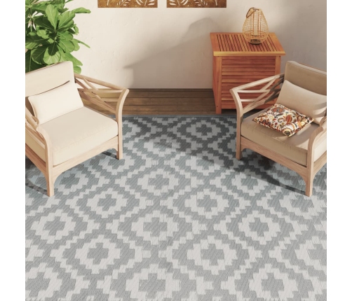 Alfombra de exterior PP ARAKIL gris 190x290 cm