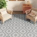Alfombra de exterior PP ARAKIL gris 190x290 cm