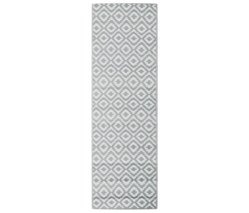 Alfombra exterior ARAKIL PP gris 80x250 cm