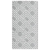 Alfombra de exterior PP gris 80x150 cm