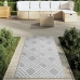 Alfombra de exterior PP ARAKIL gris 80x150 cm