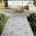 Alfombra de exterior PP gris 120x180 cm