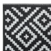 Alfombra de exterior ARAKIL blanco y negro 140x200 cm PP