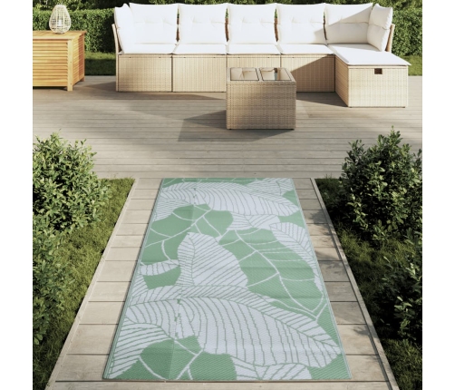 Alfombra de exterior PP verde 80x150 cm