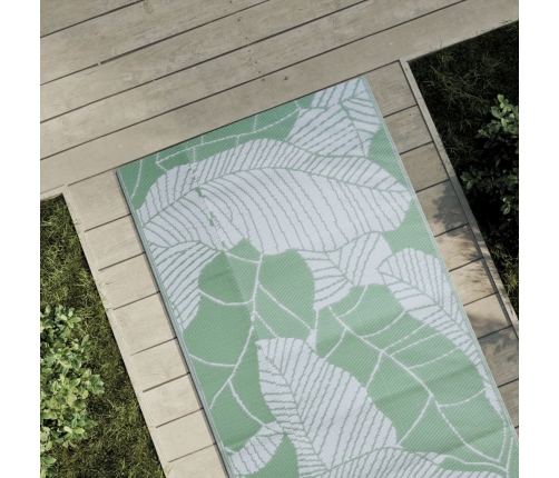 Alfombra de exterior PP verde 80x150 cm