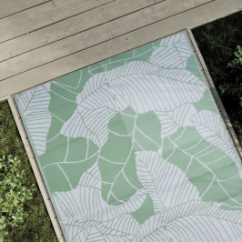 Alfombra de exterior ARAKIL verde 120x180 cm PP