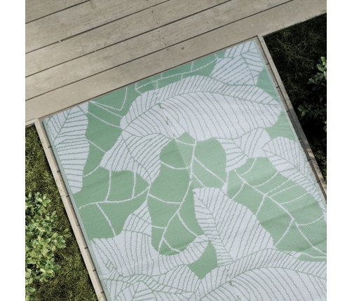 Alfombra de exterior PP verde 120x180 cm