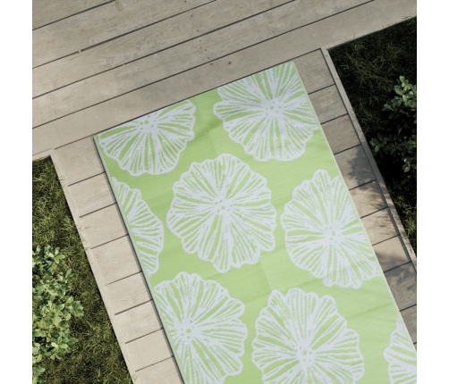 Alfombra de exterior PP verde 80x250 cm