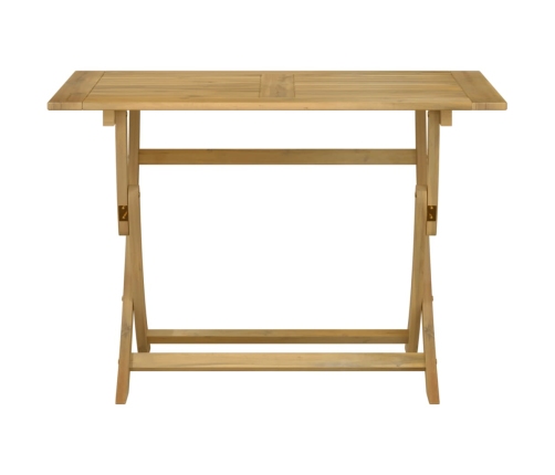 Mesa de jardín plegable madera maciza de acacia 110x55x75 cm