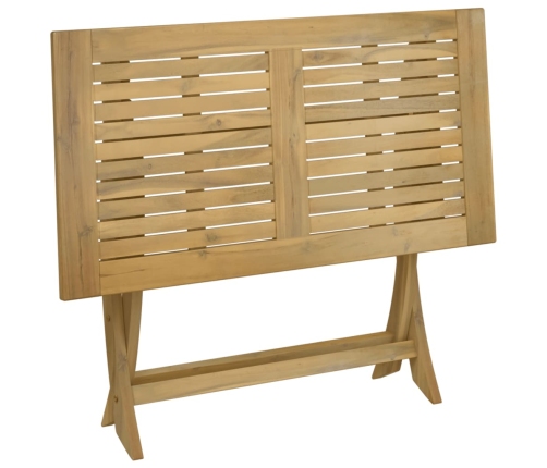 Mesa de jardín plegable madera maciza de acacia 110x55x75 cm