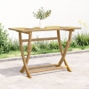 Mesa de jardín plegable madera maciza de acacia 110x55x75 cm