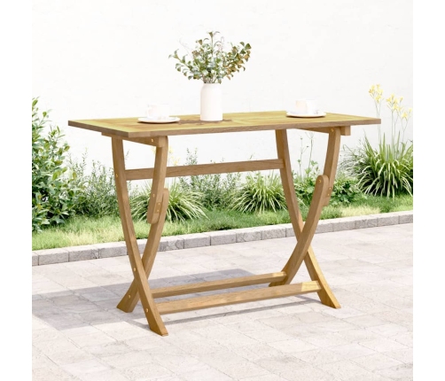 Mesa de jardín plegable madera maciza de acacia 110x55x75 cm