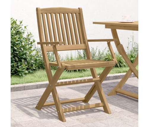 Sillas de jardín plegables 2 uds madera acacia 58x54,5x90 cm