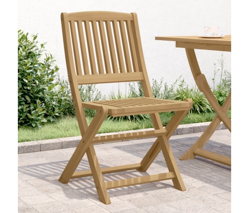 Sillas de jardín plegables 2 uds madera acacia 57x48,5x90 cm