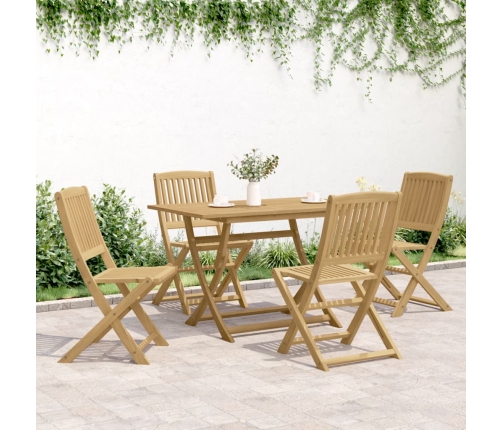 Sillas de jardín plegables 4 uds madera acacia 57x49x90 cm