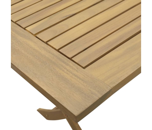 Mesa de jardín plegable madera maciza de acacia 120x70x75 cm