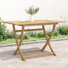 Mesa de jardín plegable madera maciza de acacia 120x70x75 cm