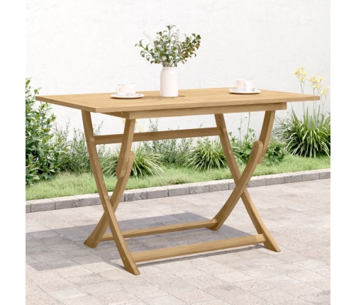 Mesa de jardín plegable madera maciza de acacia 120x70x75 cm