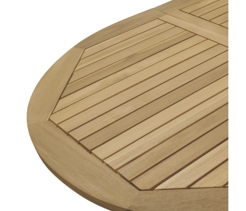 Mesa de jardín plegable madera maciza de acacia 160x85x75 cm