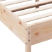 Estructura de cama sin colchón madera de pino blanca 140x200 cm