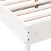 Estructura de cama sin colchón madera de pino blanca 140x190 cm