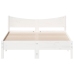 Estructura de cama sin colchón madera de pino blanco 135x190 cm