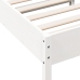 Estructura de cama sin colchón madera maciza blanca 90x190 cm