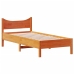 Estructura de cama sin colchón madera maciza marrón 90x190 cm