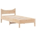 Estructura de cama sin colchón madera maciza pino 75x190 cm