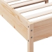 Estructura de cama sin colchón madera maciza pino 75x190 cm