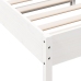 Estructura de cama sin colchón madera maciza blanca 75x190 cm