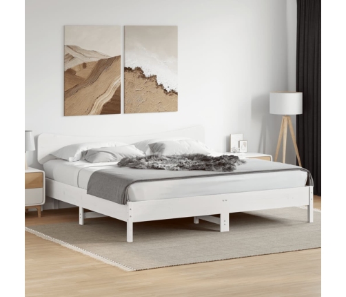 vidaXL Cabecero de cama madera maciza de pino blanco 180 cm