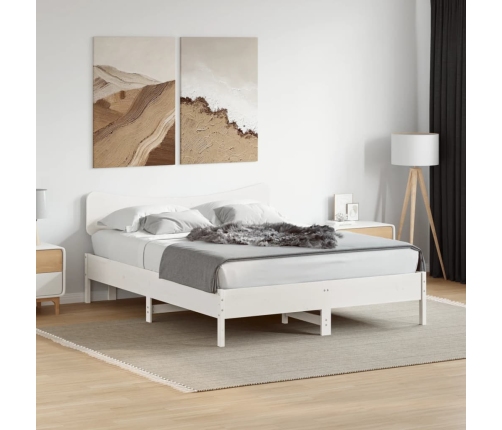 Cabecero de cama madera maciza de pino blanco 160 cm