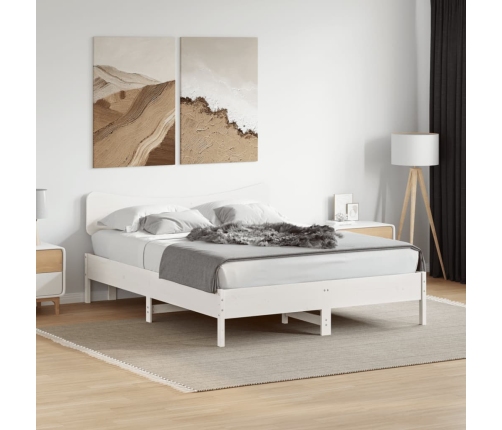 Cabecero de cama madera maciza de pino blanco 150 cm