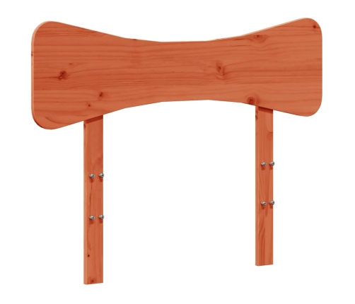 Cabecero de cama madera maciza de pino marrón cera 100 cm